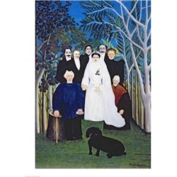 Posterazzi BALXIR309523LARGE The Wedding Party Poster Print by Henri Rousseau - 24 x 36 in. - Large