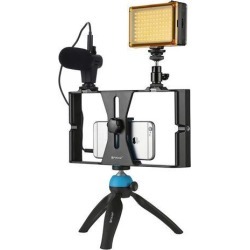 PULUZ 3.5mm Audio Stereo Filmmaking Recoding Photography Interview Microphone for Vlogging Video DSLR & DV