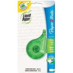 Paper Mate Liquid Paper 6137106 DryLine Correction Tape, Non-Refillable, 1/5' x 393 1/2'