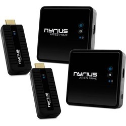Nyrius ARIES Prime Wireless Video HDMI Transmitter & Receiver for Streaming HD 1080p 3D Video & Digital Audio from Laptop, PC, Cable, Netflix.
