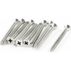 Unique Bargains Industry 44mm x 4mm Threaded Self Tapping Screws Drilling Bolts 10 Pcs
