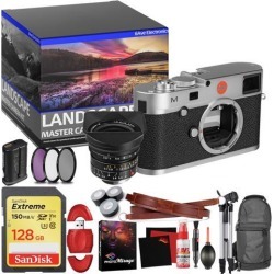 Leica M (Typ 240) Digital Rangefinder Camera (Silver) - Master Landscape Photographer Kit - Memory Card - Accessories with Leica 18mm f/3.8 Lens