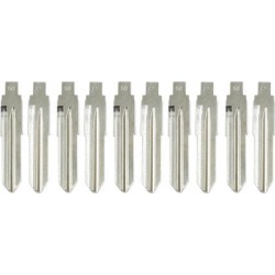 Uncut Insert Emergency Remote Key Blank Blade Replacement for Fiat 10pcs