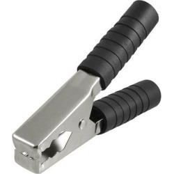 Unique Bargains Black Plastic Coated Truck Car Battery Clip Alligator Test Clamp 200A