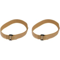 Unique Bargains Unique Bargains 2 Pcs 20' Detachable Closure Nylon Yoga Mat Strap Buckle Khaki