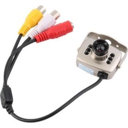 Silvery IR Wired CCTV Mini Camera Security Color Night Vision Infrared Video Recorder Easy Installation High Clear Picture