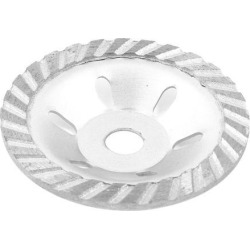 Unique Bargains 100mm x 16mm Silver Tone Diamond Coated Concave Grinding Wheel Disc