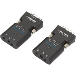Black Box Mini Extender Kit for DVI-D and Stereo Audio over Fiber