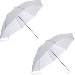 Neewer 2 pieces White Translucent Soft Umbrella for Photo Video Studio Shooting