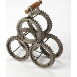 Butler Gear-Y 3 Bottle Tabletop Wine Rack