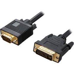 Rosewill RCDV-11007 Black DVI-I Male to VGA Male Male to Male DVI-I Male to VGA Male Cable