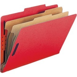 Nature Saver Classification Folders w/ Fstnrs 2 Dvdrs Legal 10/BX BRD SP17225