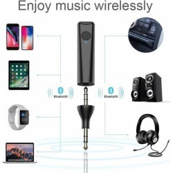 Bluetooth 5.0 Stereo Audio Adapter 3.5mm A2DP Handsfree Music Receiver for AKG Y45BT Y50 Y40 Y55 k490 NC K545 Headphone