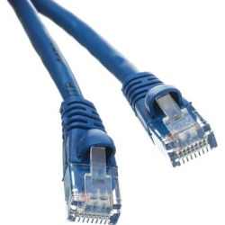 Offex Cat5e Ethernet Patch Cable Snagless/Molded Boot 50 foot - Blue