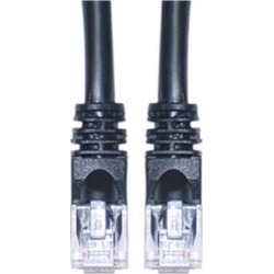 CableWholesale 10X6-02275 Cat5e Black Ethernet Patch Cable Snagless Molded Boot 75 foot