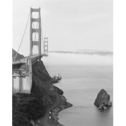 Usa, California, San Francisco, Golden Gate Bridge, fog bank beneath Poster Print (18 x 24)