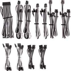 Corsair CP-8920227 Premium Individually Sleeved PSU Cables Pro Kit Type 4 Gen 4 - Black/White