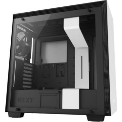 NZXT H700 - ATX Mid-Tower PC Gaming Case - Tempered Glass Panel - Enhanced Cable Management System - Water-Cooling Ready - White/Black