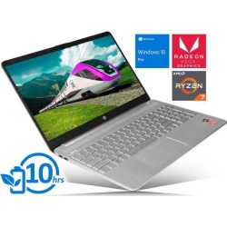 HP 15 Notebook, 15.6' HD Touch Display, AMD Ryzen 7 3700U Upto 4.0GHz, 8GB RAM, 128GB NVMe SSD, Vega 10, HDMI, Card Reader, Wi-Fi, Bluetooth.