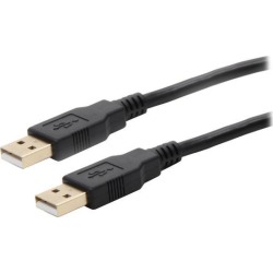 Rosewill RCAB-11011 USB2.0 A Male to A Male Cable, Gold Plated, Black