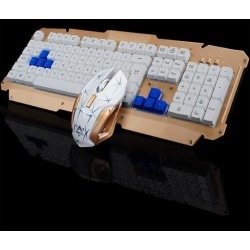 DOBACNER Wireless keyboard and mouse set metal keyboard wireless keyboard set