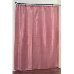 Carnation Home Fashions Standard-Sized Polyester Fabric Shower Curtain Liner in Rose