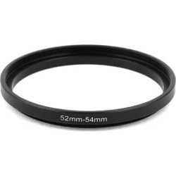 Unique Bargains Camera Lens Aluminum 52mm-54mm Step Up Filter Ring Connecter Black