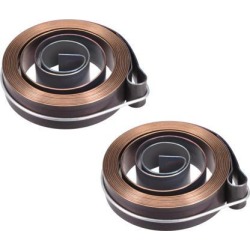 Drill Press Spring Drill Press Quill Feed Return Coil Spring Assembly Spring Steel Chemical Blackening Finish 1540mm Expand Long 55x12x0.7mm 2 Pcs