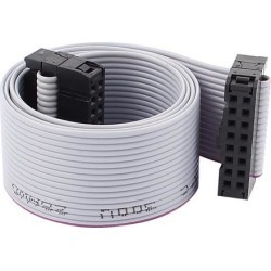 Unique Bargains IDC 16-Pin Female/Female Connector Motherboard Extension Flat Ribbon Cable 19'