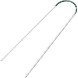 U-Shaped Garden Staples Ground U Pin 200mm 7.9-inch 3mm Dia Round 20pcs