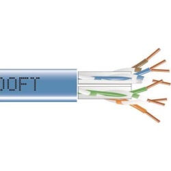 Black Box EYN879B-PB-1000 GigaTrue CAT6 550-MHz Solid Bulk Cable - Unshielded, Plenum, Green, 1000-ft. Pull Box