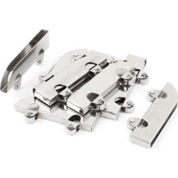 Unique Bargains Glass Wardrobe Drawer Sliding Door Stainless Steel Grooving Wheel Roller 10 Pcs