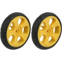 105mm Diameter Plastic Single Wheel Stroller Pulley Rolling Roller 2pcs