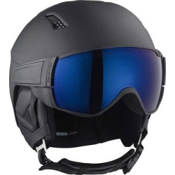 Salomon Driver S Men and Women's Black Ski Snowboard Visor Helmet, Size Medium