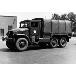 Posterazzi SAL2556252 Army Truck Parked in Front of a Building Us Military Poster Print - 18 x 24 in.