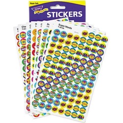 TREND T1945 SuperSpots & SuperShapes Sticker Variety Packs, Positive Praisers, 2500/Pack