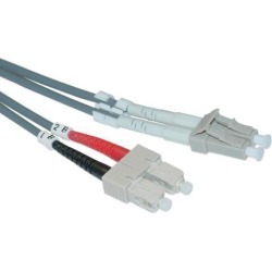 LC / SC, Multimode, Duplex Fiber Optic Cable, 50/125, 2 Meter