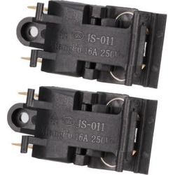 Kettle Thermostat, 125℃ Electric Temperature Control, 16A 2 Terminal 2pcs