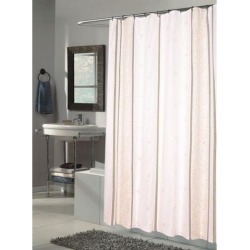 Carnation Home Fashions Ashley Fabric Shower Curtain, Multi, Extra Long