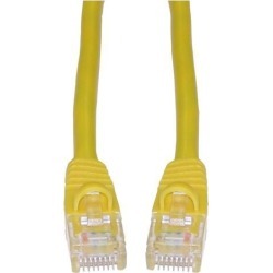 CableWholesale Cat5e Ethernet Patch Cable Snag-less/Molded Boot 14 foot - Yellow
