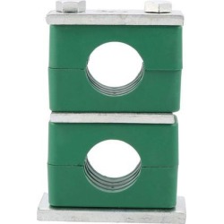 Twin Series Beta Heavy Pipe Clamp Assembly Polypropylene Fit 30mm Tube Dia