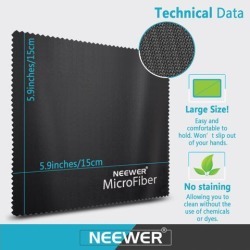 Neewer® 13-Piece 6 x 6'/15 x 15cm Gentle Microfiber Cleaning Cloth for Camera Lens, LED Screens, Tablets, Smartphones and Other Delicate Surfaces,