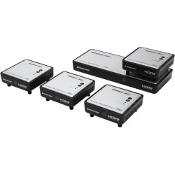 IOGEAR GWHDMS52MBK4 Long Range Wireless 5x2 HDMI Matrix PRO with 3 Additional Receivers