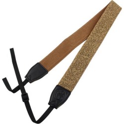 SHETU Authorized Camera Western Impression Shoulder Belt Strap Khaki for DSLR