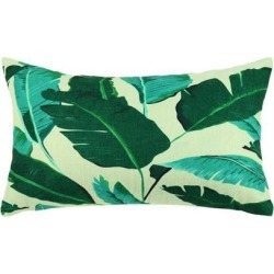 Green Leaves Throw Pillow Cover, Pattern Cushion Cover Cotton Plant Pillow Case Square Pillow Protectors Home Decorative for Sofa/Couch/Bed/Car(12 x.