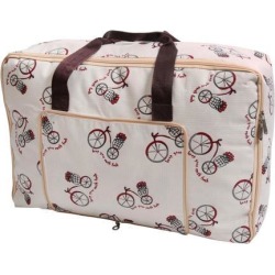 Bicycle Pattern Bed Sheets Quilt Duvet Storage Bag Container Red 55cm x 35cm