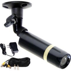 VideoSecu Bullet Weatherproof Indoor Outdoor Security Camera Built-in Sony CCD 3.6mm Wide View Angle Lens 480TVL with Power Supply and Cable for CCTV