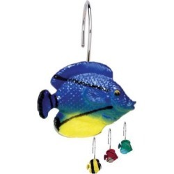 Carnation Home Fashions Indoor Sealife Resin Shower Curtain Hooks