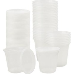 30pcs 24oz Plastic Food Storage Meal Prep Soup Containers Box with Lids Leak Resistant Stackable Reusable Microwave Freezer Safe