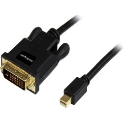 StarTech.com MDP2DVIMM3B 3 ft Mini DisplayPort to DVI Adapter Cable - Mini DP to DVI Video Converter - MDP to DVI Cable for Mac / PC 1920x1200 - 1.